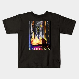 Greetings From the California Wildfires Kids T-Shirt